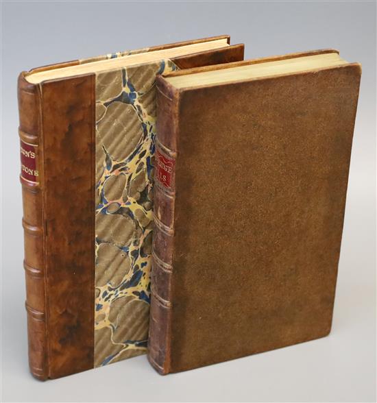 Newton, William - The History and Antiquities of Maidstone, 8vo, rebound, half calf, with repaired